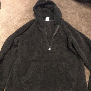 Victoria secret Sherpa hoodie small black